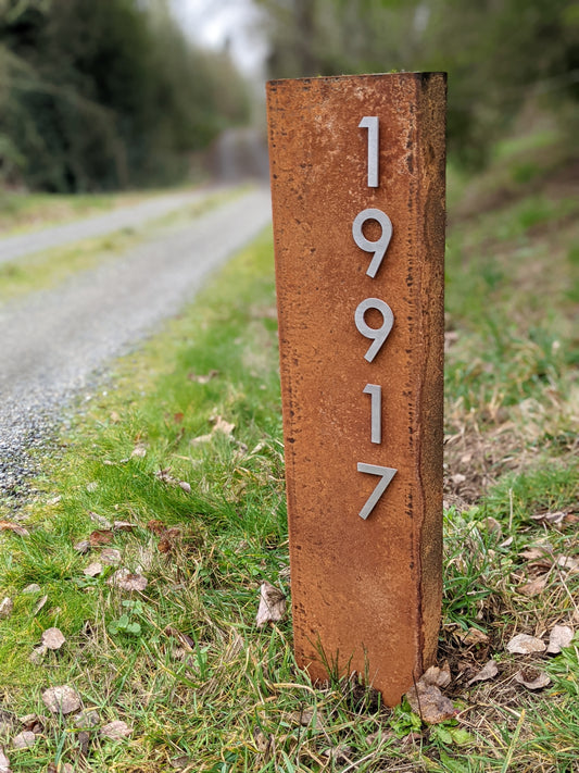Vertical Address Sign