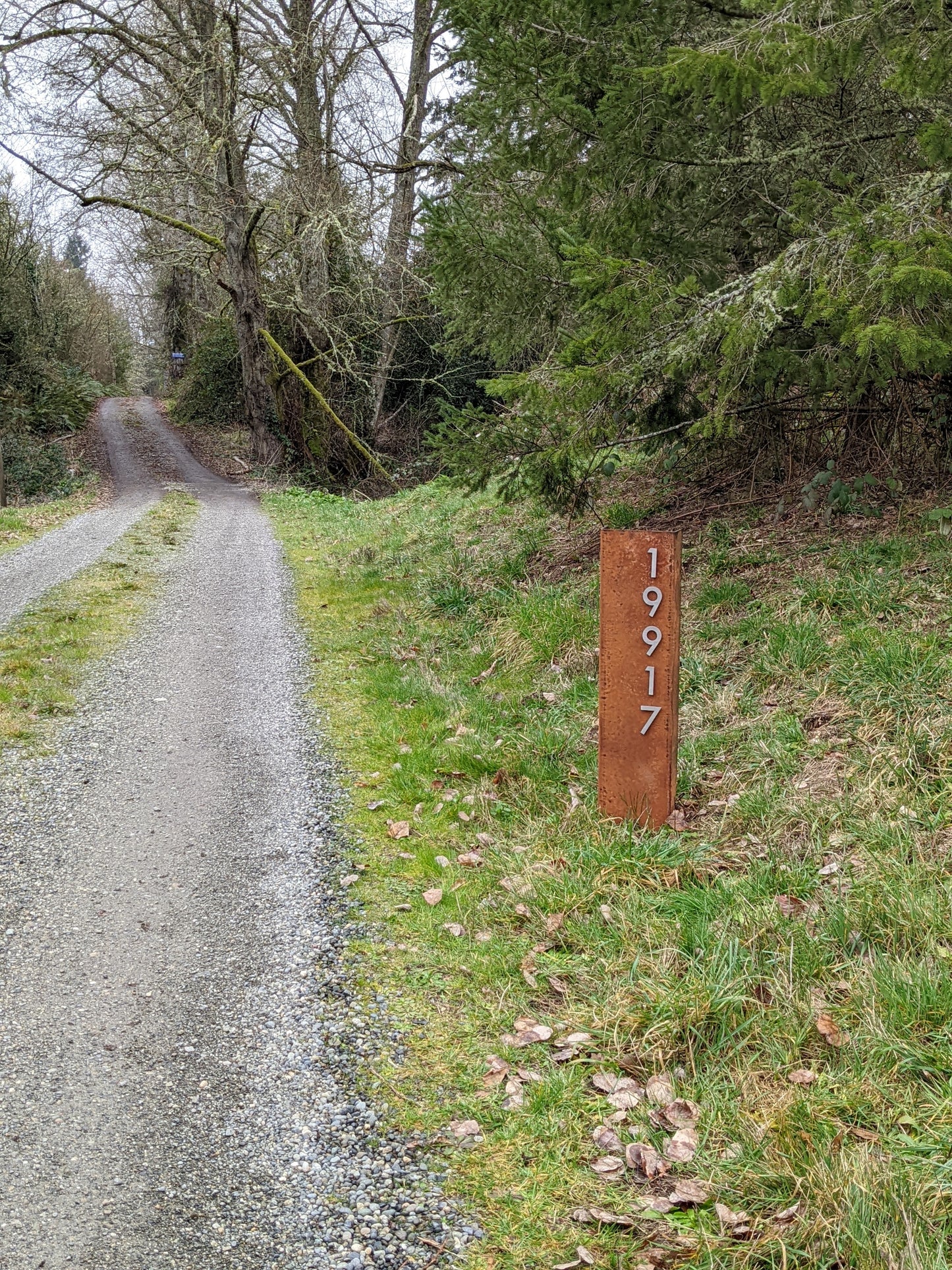 Vertical Address Sign