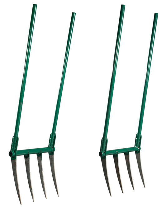2-Pack: FARMER'S (16" tine) & TALL (14" tine) broadforks