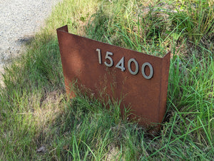 Horizontal Driveway Address Sign